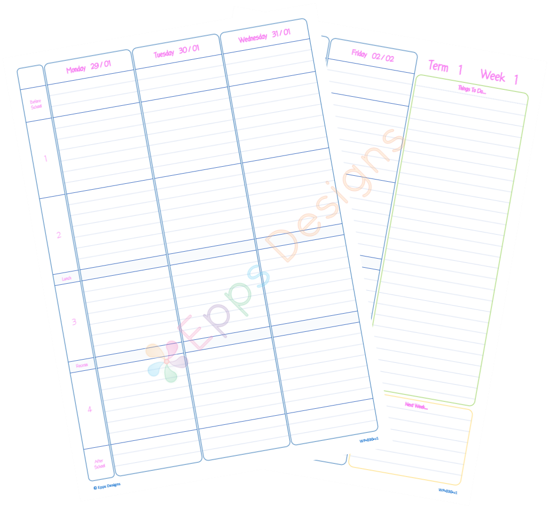 10-Weekly Planner [4 Periods] [v5]