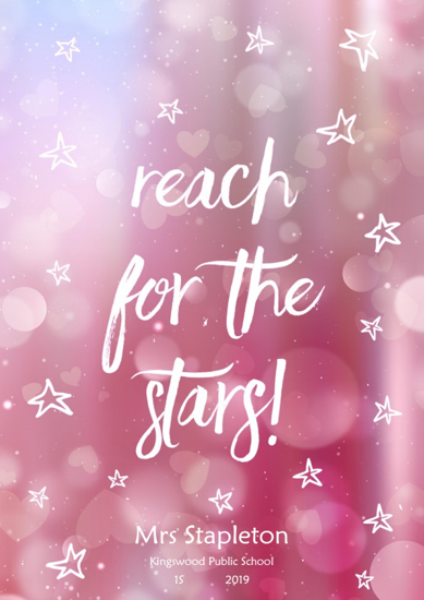 Front Cover - Reach for the Stars (Pink)